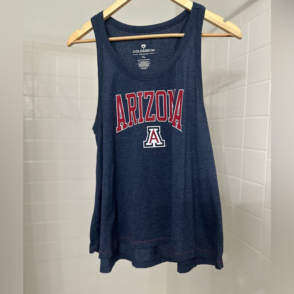 UA Wildcats Tank XL Blue Flowy Fit Game Day Top